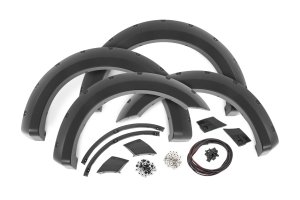 Ford F-150 Fender Flares - Rough Country - Pocket - Flat Black - '18-'20